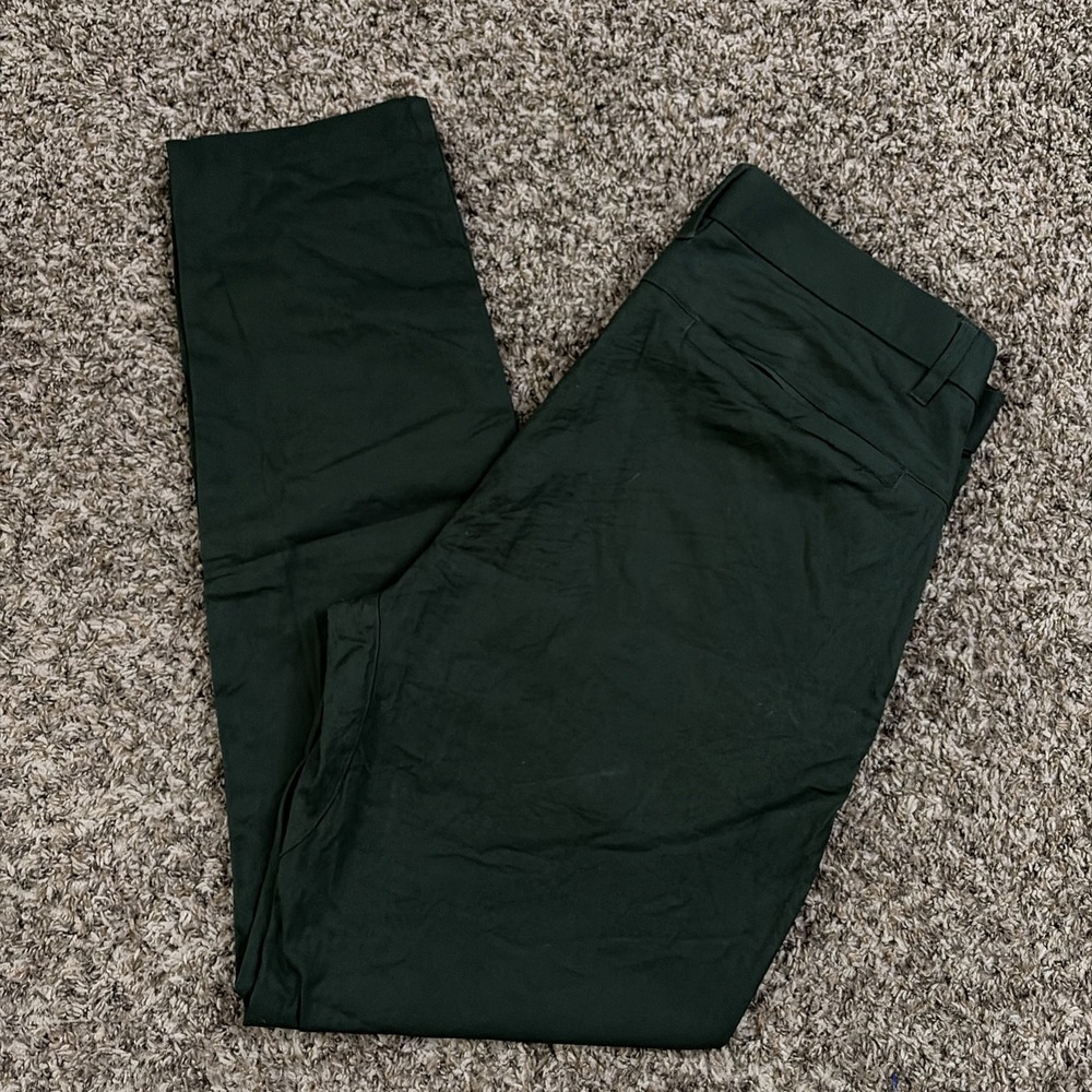 Fabletics High Side Chino Pants Green Slim Fit Men's 33x32